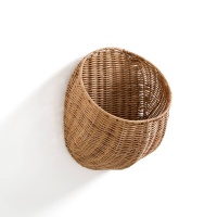 Корзина Настенная из ротанга Osira единый размер бежевый LA REDOUTE INTERIEURS  фото, kupilegko.ru